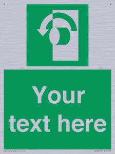 Custom Turn Anti-Clockwise Sign